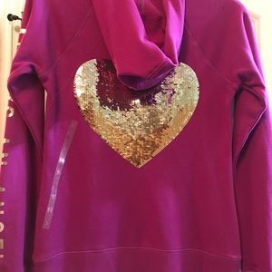 Victoria’s Secret 2pc Magenta Fleece Sweatsuit.